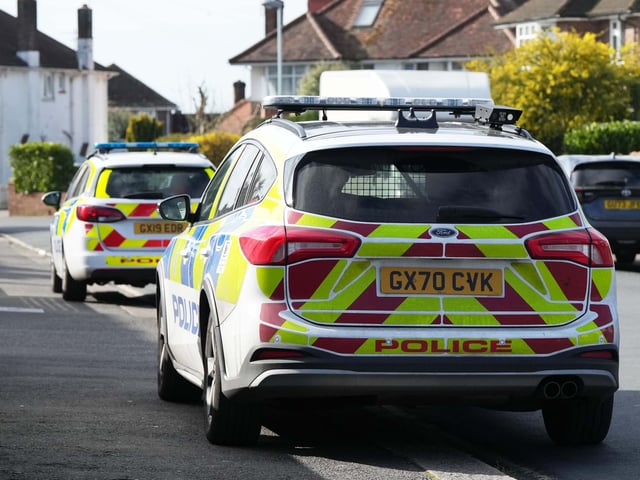A man who was ‘negotiated’ to leave an address in Sussex has been arrested on suspicion of harassment.