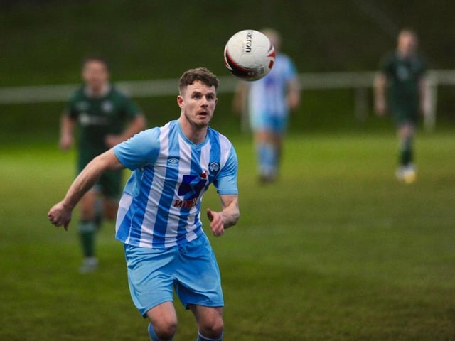 Action from Worthing United's 2-1 home loss to Forest Row in the SCFL division one