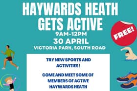 Active Haywards Heath is showcasing sports and activities in Victoria Park, South Road, from 9am to 12pm on Sunday, April 30