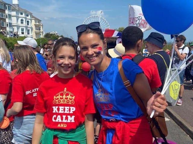 Eastbourne's jubilee celebrations. Picture by Nat Nat