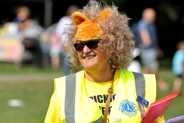 Worthing Lion Hazel Thorpe helping out at Picnic in the Park Tarring