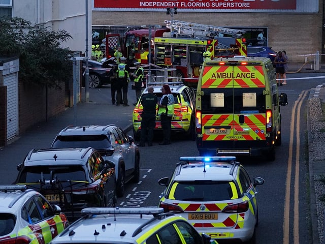 In Pictures: Car crashes into wall of house in Eastbourne