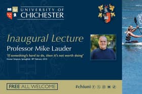 Professor Mike Lauder's inaugural lecture