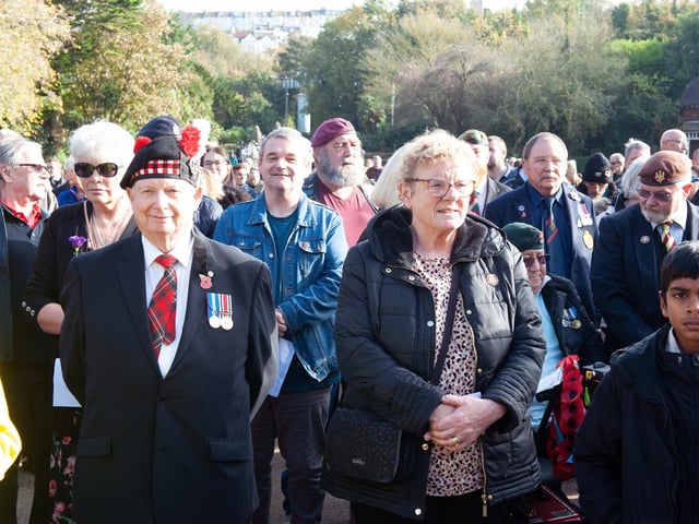Hastings Remembrance service in Alexandra Park. Photo by Frank Copper