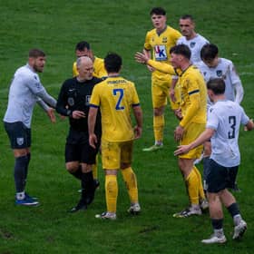 Tempers become frayed in Lancing's visit to Bexhill | Picture by Amy Marshall