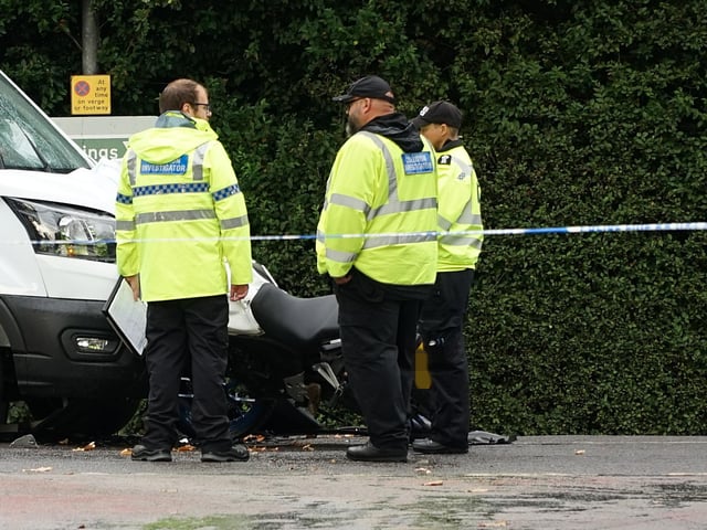 Collision on the A21 Sedlescombe Road North, Hastings (photo by Dan Jessup)