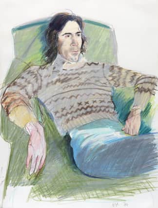 David Hockney - Ossie Wearing a Fairisle Sweater, 1970. Pic by Fabrice Gibert