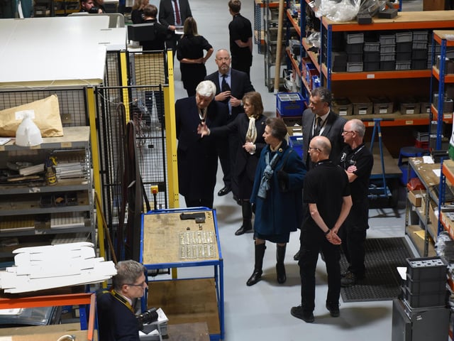 The Princess Royal visits Focus SB in St Leonards on November 22 2023.