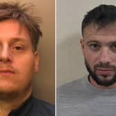 Lloyd Edwards, 37 (left), and Savin Costel-Alexandru, 29, have both been jailed. Picture courtesy of Sussex Police