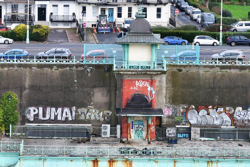 Photos and video: restoration work begins on iconic seafront arches in ...
