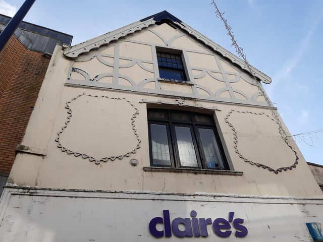 Beautiful decorations above Claire's in Montague Street