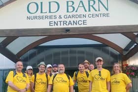 Some of Team Tates at Old Barn Garden Centre in Dial Post.