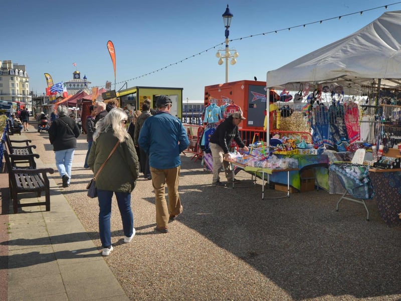 Eastbourne Continental Market on April 23 2026.