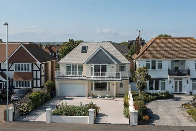 This desirable detached house is in an unrivalled position on West Worthing seafront