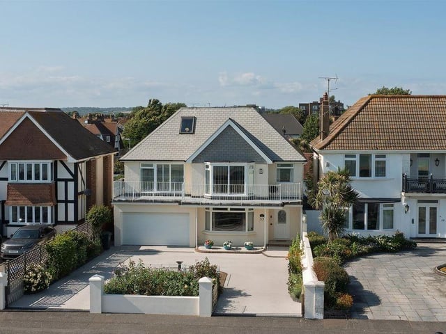 This desirable detached house is in an unrivalled position on West Worthing seafront