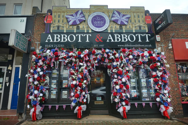 Abbott & Abbott's Jubilee shop front in Bexhill