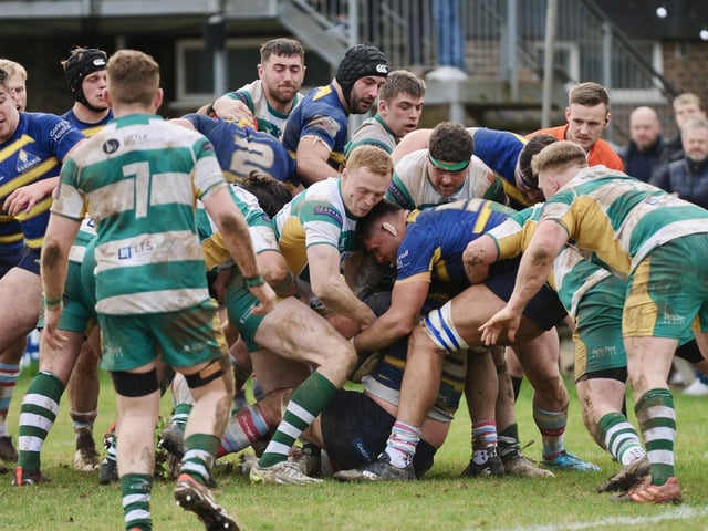 Action from Worthing Raiders' win over Guernsey at Roundstone Lane