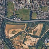 AA Traffic News first reported at 6am that A27 Chichester Bypass was closed eastbound from B2145 Hunston Road (Whyke roundabout) to A259 (Bognor Road roundabout). Photo: Google Earth