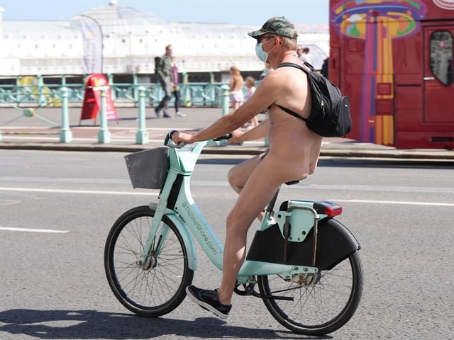 The Brighton Naked Bike Ride took place on Sunday, June 12
