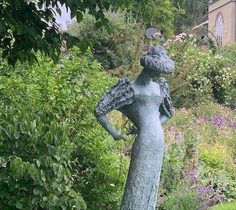 One of Philip Jackson’s sculptures in his garden at Casters Brook, which will be open on Saturday, May 13, in aid of the Murray Downland Trust.
