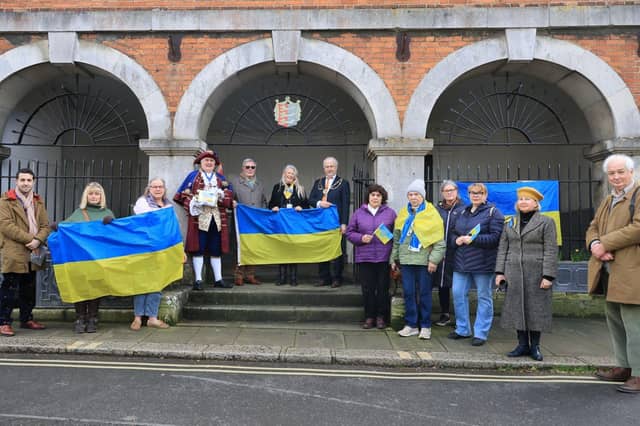 Rye shows its support for Ukraine