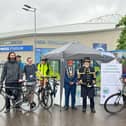 Bike marking opening ceremony outside the Amex Stadium in Falmer