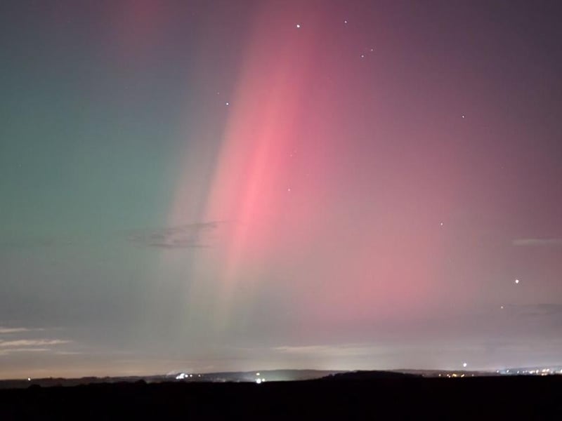 The Northern Lights captured in Horsham District