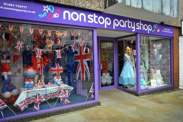 Non-Stop Party Shop, 11 Middle Street, Horsham. Pic S Robards SR2303151