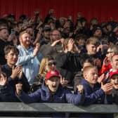 Worthing fans enjoying the recent win over Dagenham | Picture: Jay Wrighte