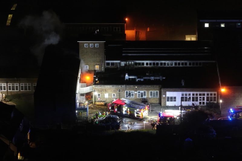 East Sussex Fire and Rescue Service said they were called to Blatchington Mill School in Hove at 5.42pm on Wednesday, January 17