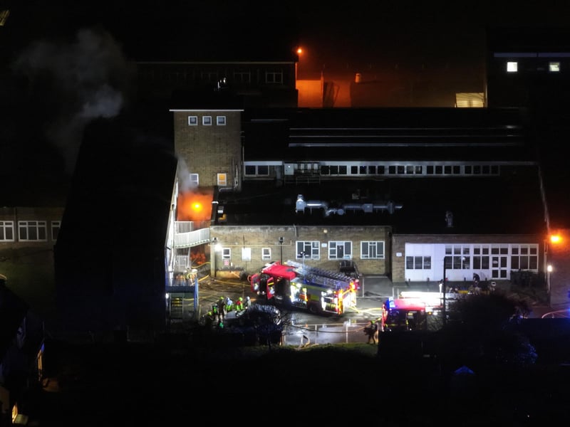 East Sussex Fire and Rescue Service said they were called to Blatchington Mill School in Hove at 5.42pm on Wednesday, January 17