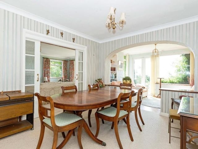 This substantial detached family house sits on the highest point in North Lancing, with grounds totalling 0.5 acres of land. Offers in the region of £1million are invited for this four-bedroom property at the foot of the South Downs National Park, with magnificent panoramic coastal views.