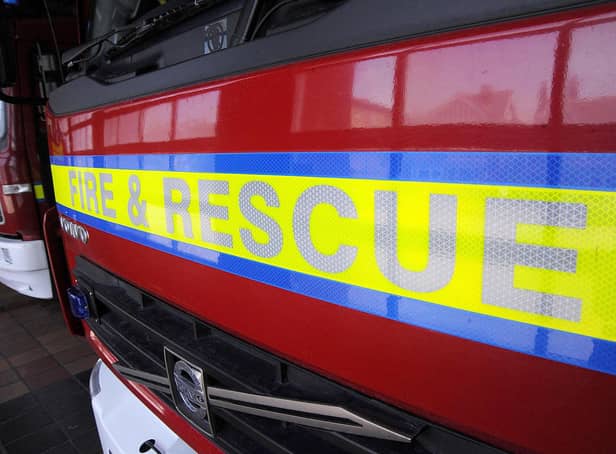 Fire crews responded to reports of a fire in the open at Buchan Park, Crawley