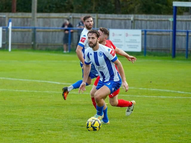 Action from Haywards Heath Town's victory over Beckenham in the Isthmian south east division