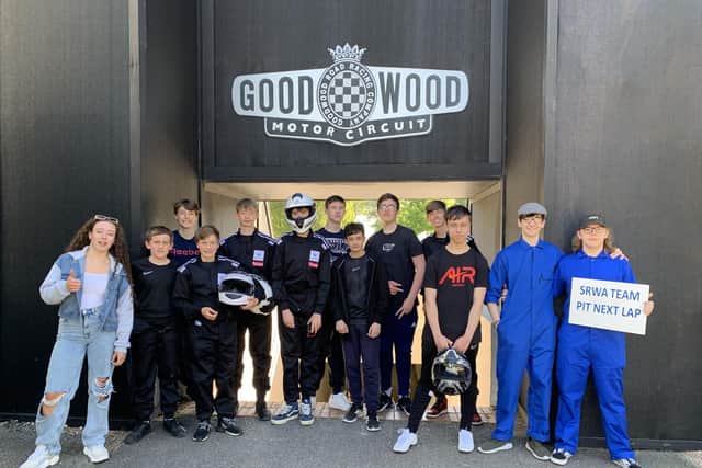 Sir Robert Woodard Academy students at Goodwood Motor Circuit
