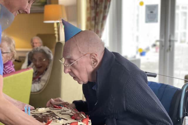 Jack Laishley celebrated his 104th birthday on February 18