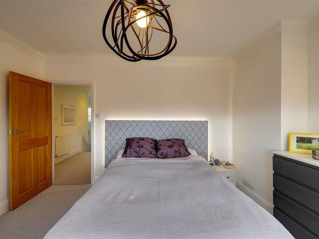 This impressive three-bedroom house close to the beach in Goring has a feature family room with part-vaulted ceiling