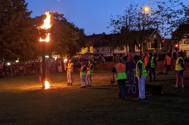 The beacon lighting and concert was in St John's Park, Burgess Hill, on Thursday, June 2