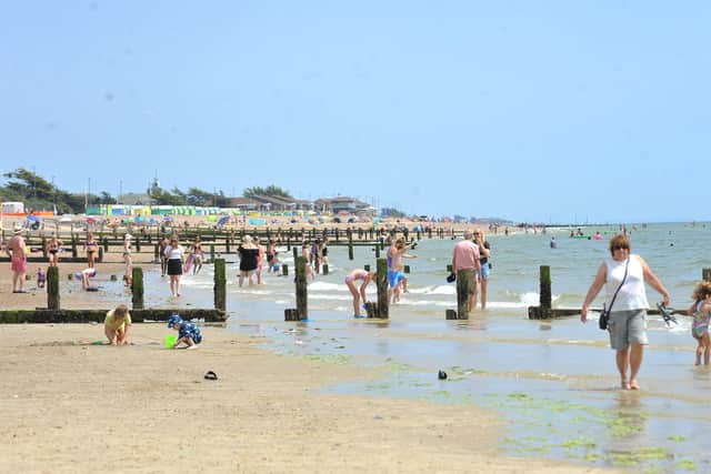 Littlehampton beach during last summer's heatwave