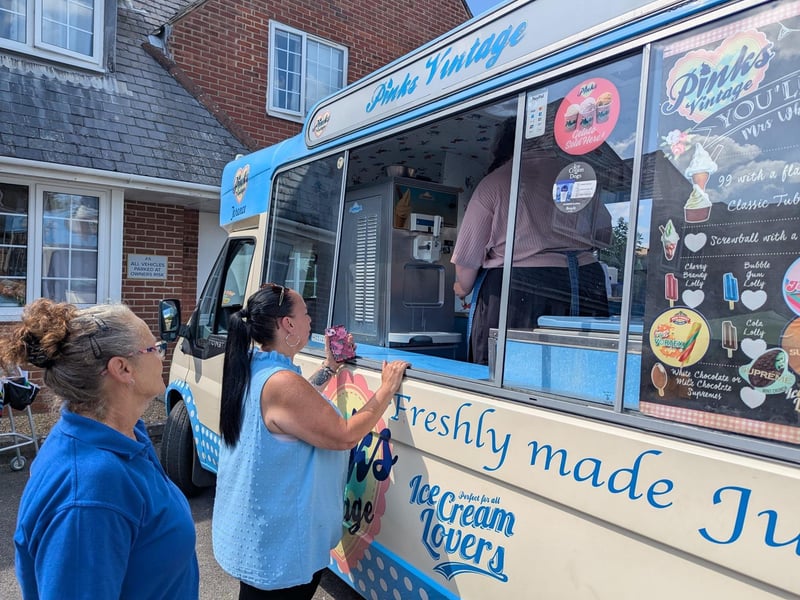 Residents, staff, families, the local GP surgery and visiting contractors all enjoyed a fantastic treat