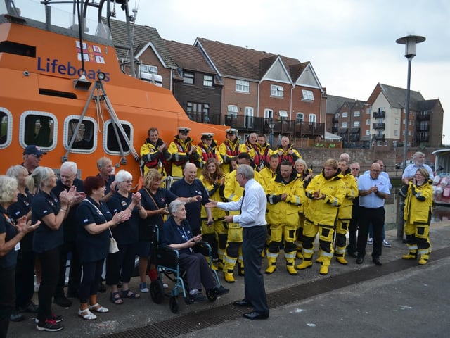 Volunteers come together at Eastbourne RNLI to celebrate 200 year anniversary