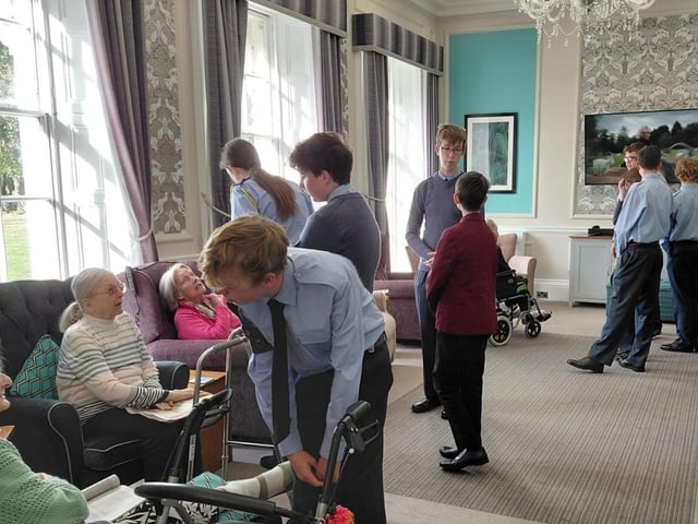 Residents at Westergate House care home, Fontwell, welcomed cadets from Bognor Regis and Chichester Air Training Corps for a special visit.