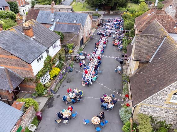 Westbourne Street Party aerial view