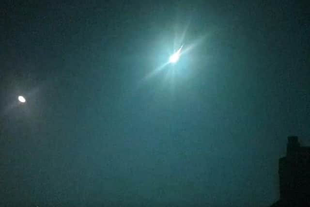 Krisztina’s footage shows the object creating a shooting star effect at 2:59AM, as it entered the atmosphere around 2.5 miles away from the French coast.