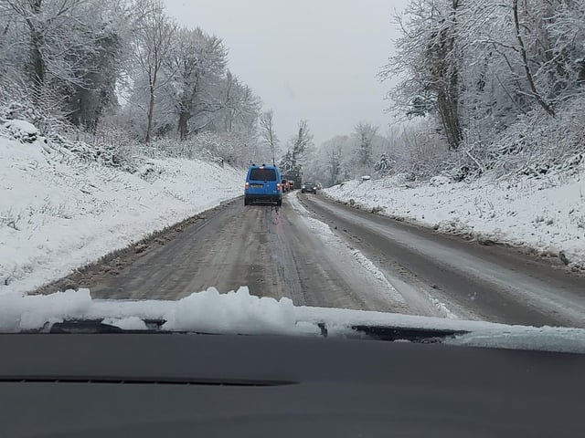 Cocking was covered with heavy snow today.