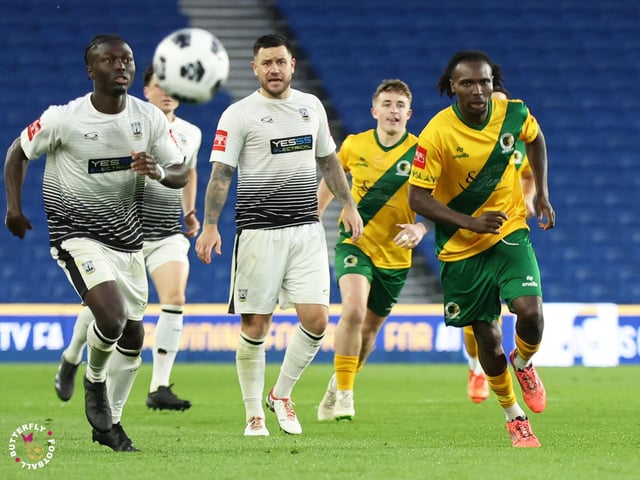 James Hammond’s majestic 95th minute free-kick clinched Horsham FC’s first league and Sussex Transport Senior Cup double in the club’s history.