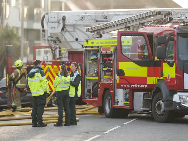 An 86-year-old woman has died in a residential property fire in Sussex.