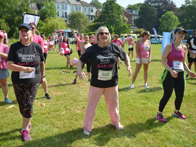 Hastings Race for Life 2023 in Alexandra Park.