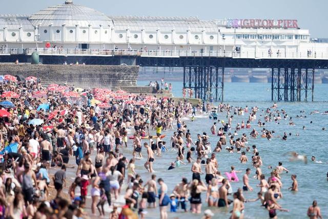 Brighton has ranked as the most loved beach in the UK, according to a new study. Picture: Eddie Mitchell