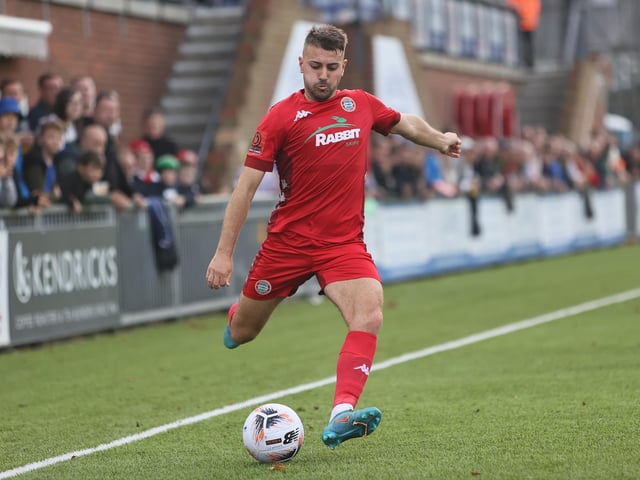 Action from Worthing FC's 1-1 draw with Taunton Town in National League South